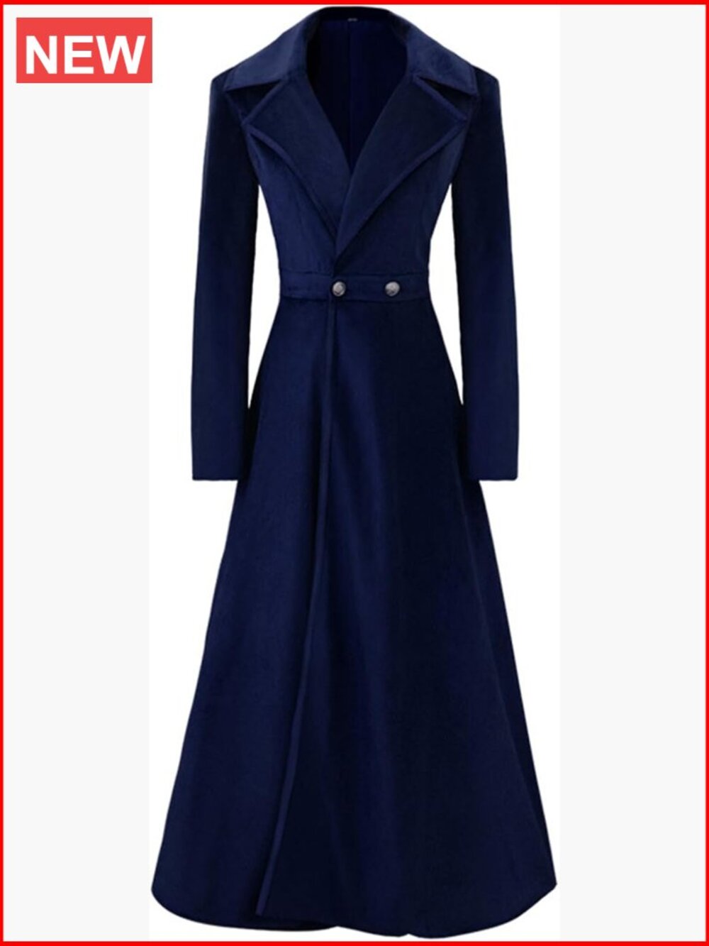 Victorian Trench Coat Double Breasted Long Jacket Medieval Vintage Windbreaker